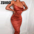 neon satin lace up 2019 summer women bodycon long midi dress sleeveless backless elegant party outfits sexy club clothes vestido
