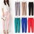Laamei Women Casual Harem Pants Loose Trousers Women Elastic High Waist Casual Pants Office  Pants Lady Pants Thin Summer